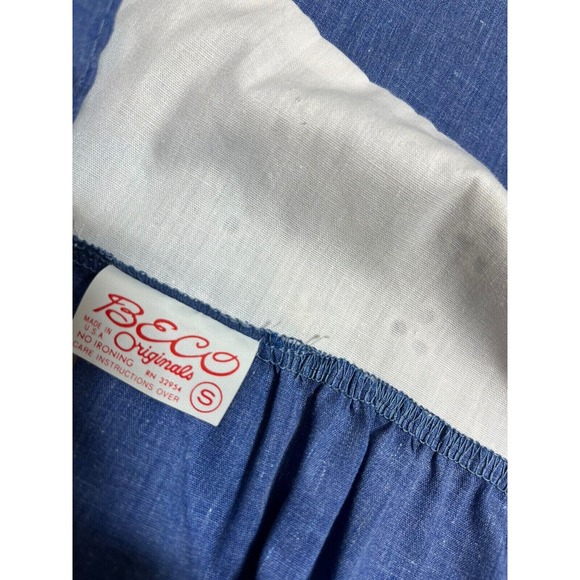 Vintage BECO Originals Women’s Prairie Midi House Dress Size Small USA - Picture 10 of 10
